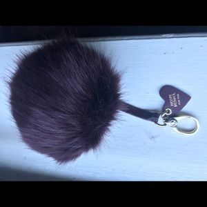NWOT Henri Bendel Faux Fur Pom Pom Fob